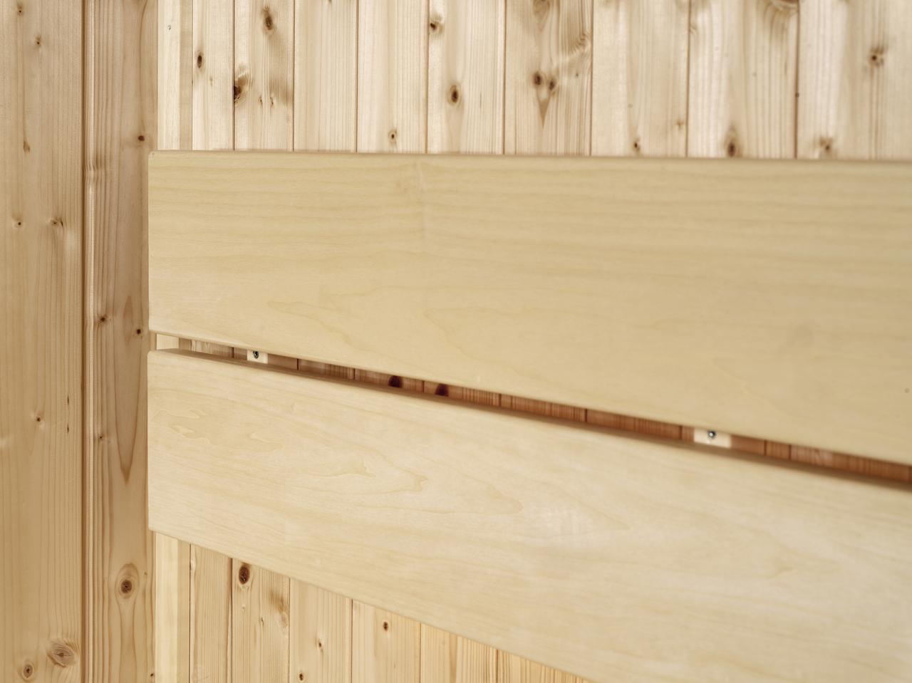 schienale sauna wide aspen