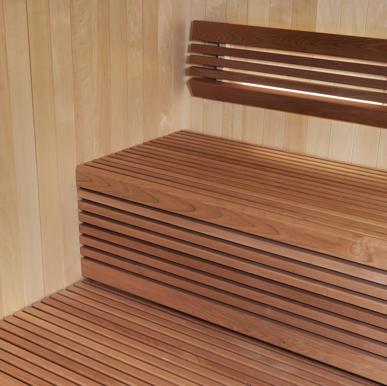 panche sauna in betulla