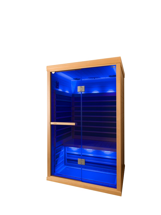 sauna ad infrarossi con cromoterapia
