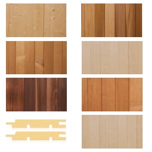 tipi legno per sauna