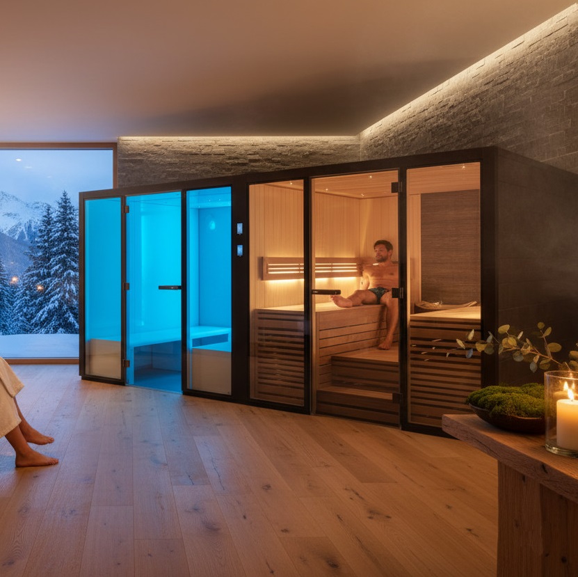 Sauna bagno turco Panacea Twin Q1