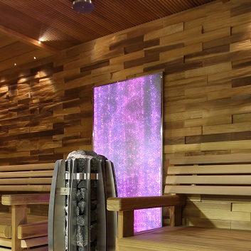 Pannello fibra ottica per sauna