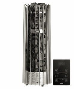 Stufa elettrica per sauna a torre Helo Rocher con display pure