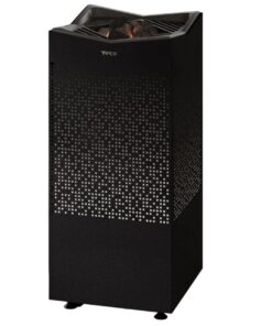 Stufa elettrica sauna Tylo Crown nera con retroilluminazione potenza 6,6; 8 e 10 kW.