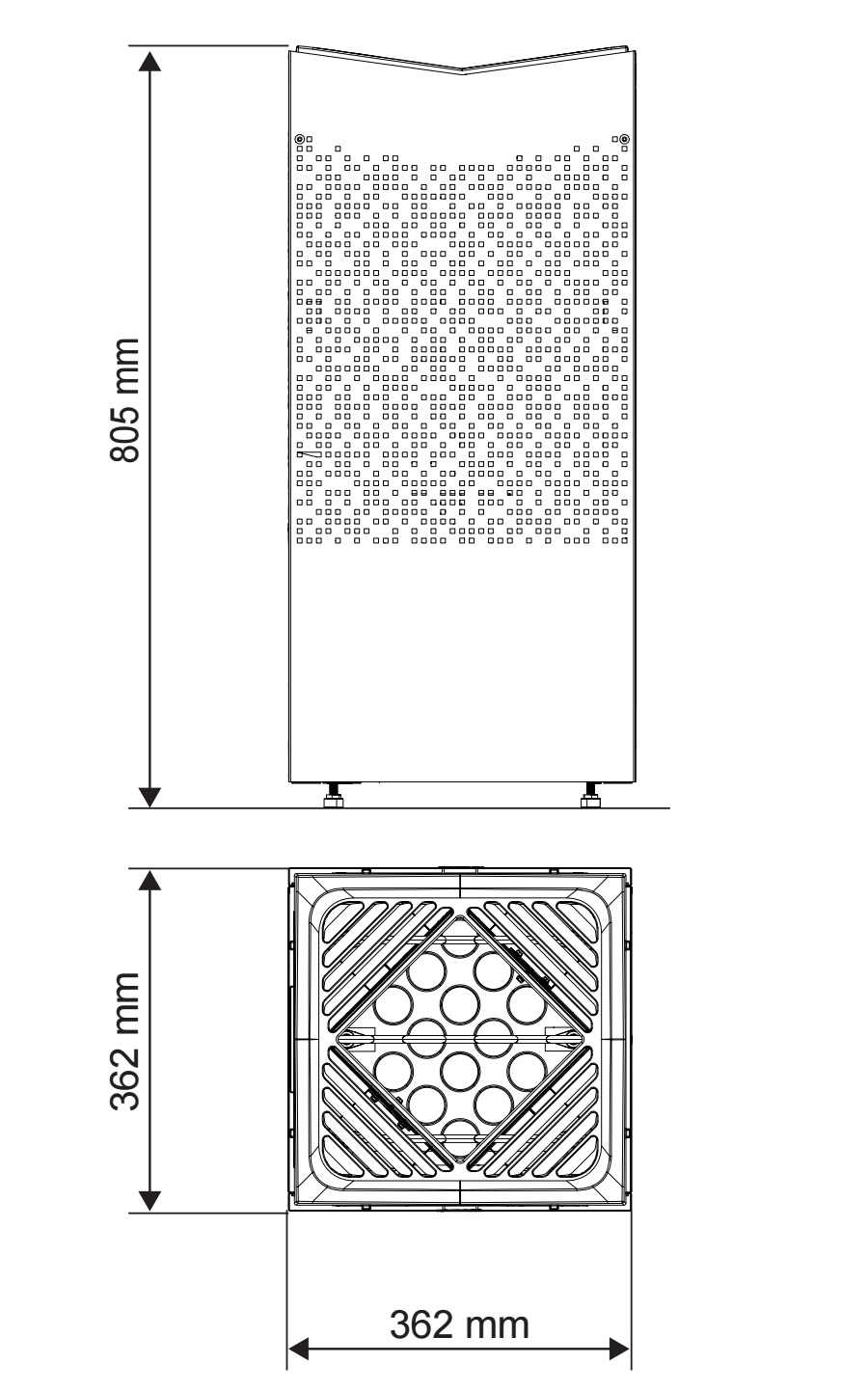 dimensioni stufa crown