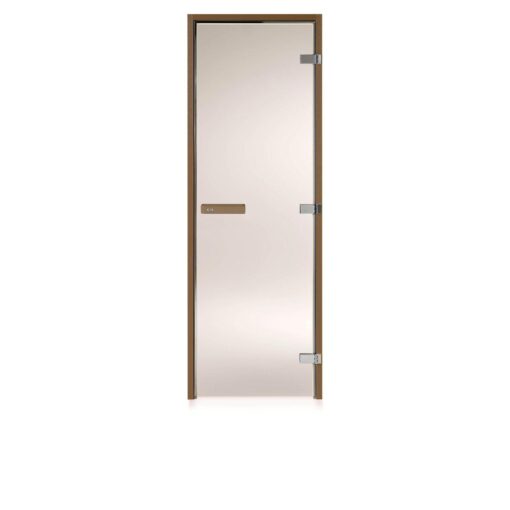 porta per sauna Tylo 69x189 vetro satinato telaio in aspen termotrattato