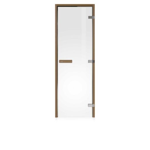 porta per sauna Tylo 69x189 vetro satinato telaio in aspen termotrattato