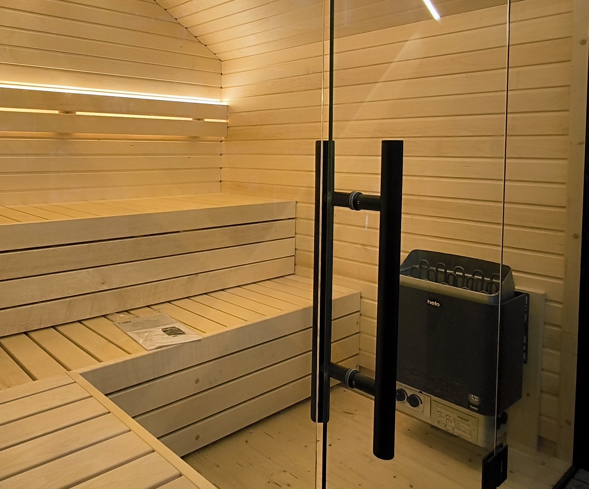 stufa sauna Helo Cup in sauna in aspen da esterno