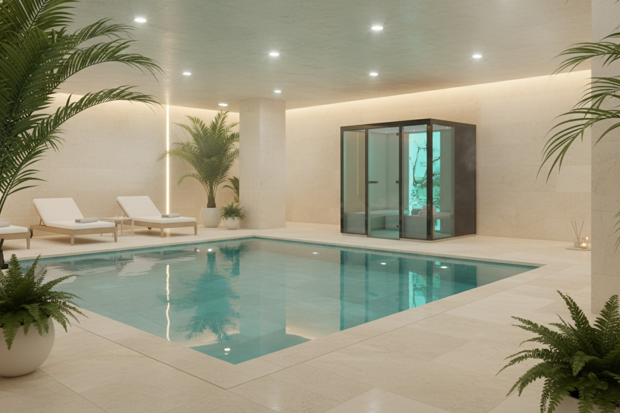 Bagno turco Panacea bordo piscina