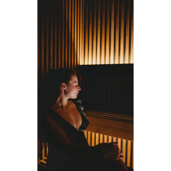 sauna tylo con luci