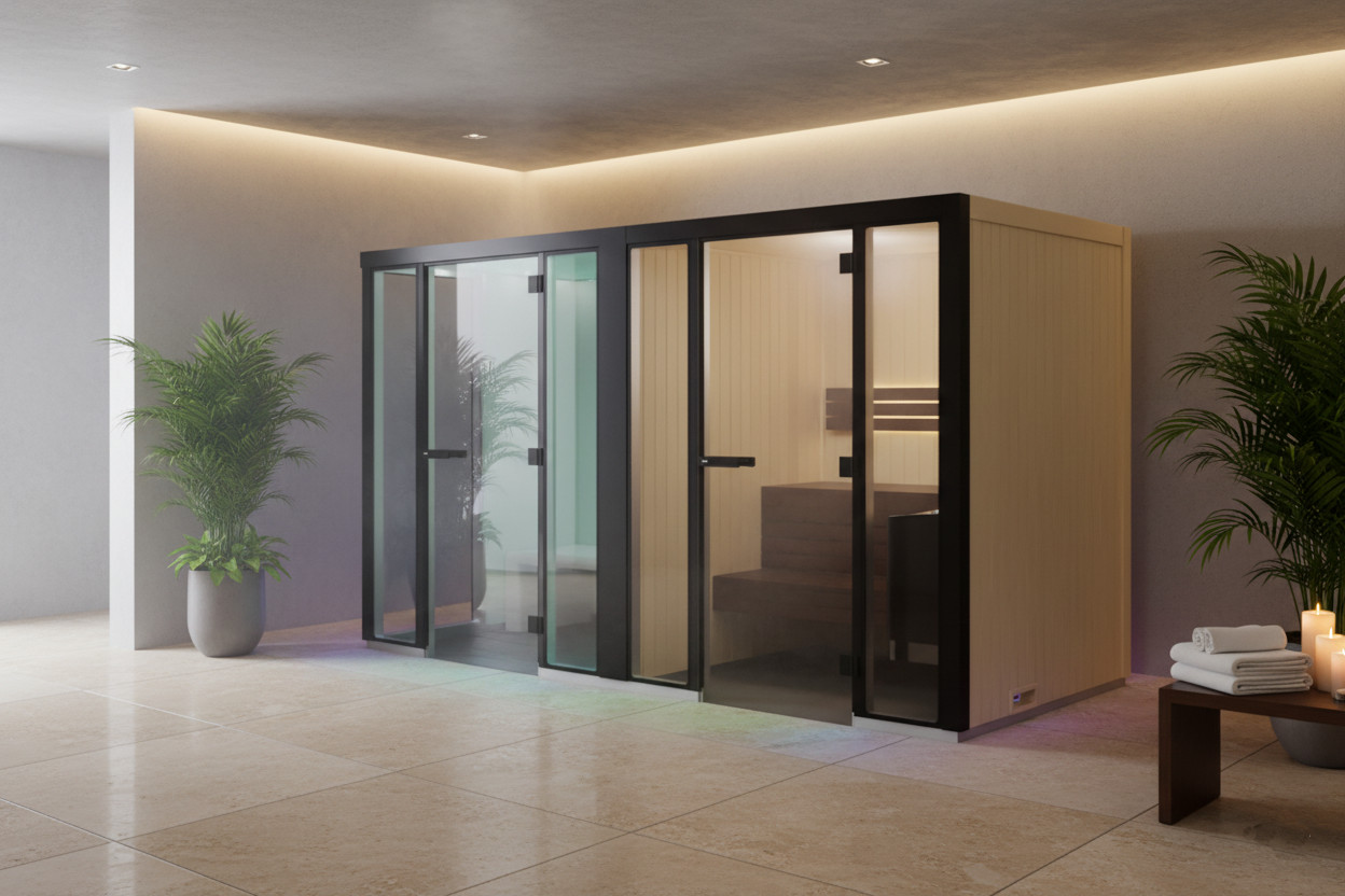 Sauna bagno turco Panacea Twin Tylo in SPA nordica