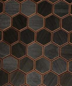 PANNELLATURA INTERNA DECORATIVA hexa s THERMO BLACK