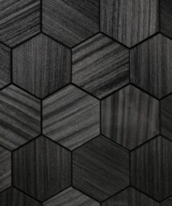 rivestimento sauna Hexa XL Black
