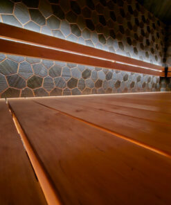 sauna con finitura lusso royal