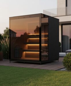 Sauna Perfection da esterno in giardino villa