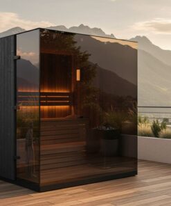 Sauna Perfection da esterno paesaggio montano