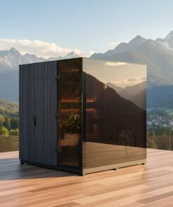 Sauna Perfection da esterno - vista monti