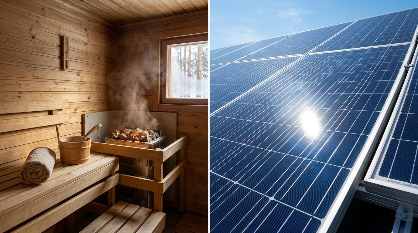 saune e fotovoltaico