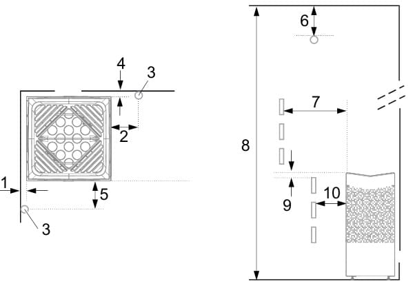 crown distanze installazione